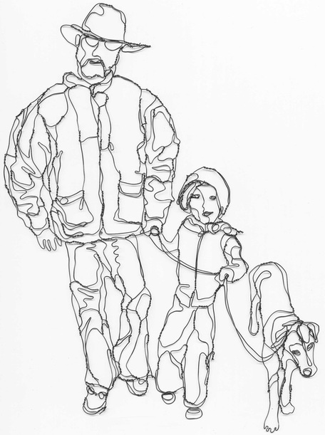 Wire people illustration by Elizabeth Berrien.