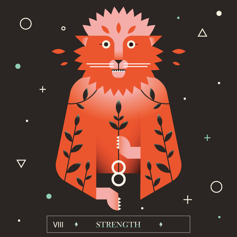 NFT exclusively on With Foundation gallery. Strength, no. VIII among the major arcana.
