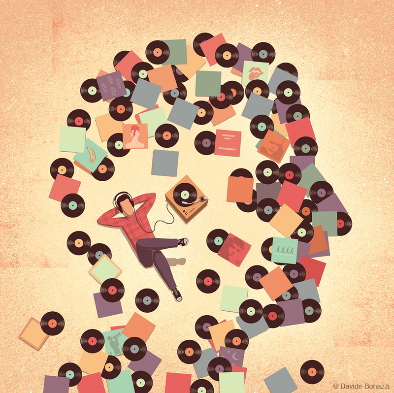 Editorial illustration about how classical vinyl made an unexpected return