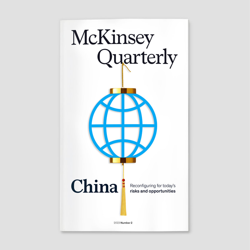 Cover illustration by Mariaelena Caputi of a globe icon that becomes a chinese lantern. It highlights the risks and opportunities of doing business in China.
